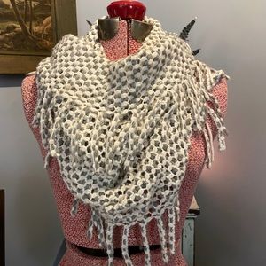White neck scarf